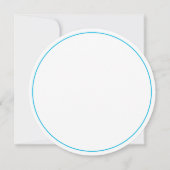 Elegant Magnolia Round Wedding Bells Enclosure Kaart (Achterkant)