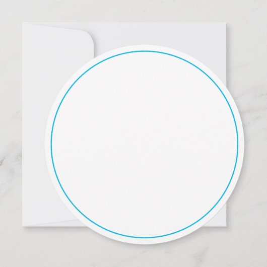 Elegant Magnolia Round Wedding Bells Enclosure Kaart (Achterkant)