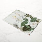 Elegant Magnolia Save the Date Folie Uitnodiging (Gedraaid)