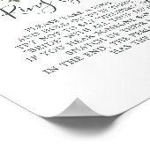 Elegant Magnolia The Ring Game Sign Poster (Hoek)