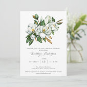 Elegant Magnolia Vrijgezellenfeest Kaart (Staand voorkant)