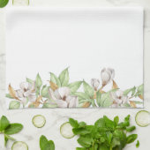 Elegant Magnolia Waterverf Kitchen Towel Theedoek (Gevouwen)