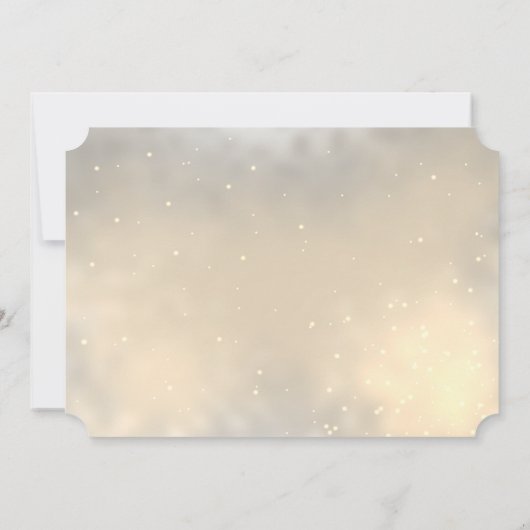 Elegant Magnolia Wedding Invitation Kaart (Achterkant)