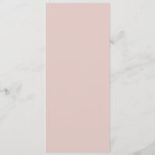 Elegant Magnolia White & Blush Weddenrenmenu Menu (Achterkant)