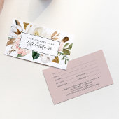 Elegant Magnolia | Wit en Blush Cadeaucertificaat Visitekaartje