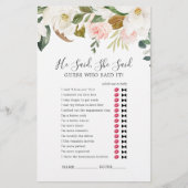 Elegant Magnolia zei dat ze het spelletje flyer ze (Voorkant)