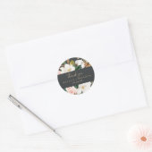 Elegant Magnolia | Zwart bedankt voor de Sticker (Envelop)