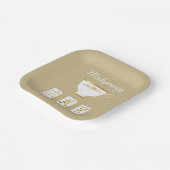 Elegant Mahjong Party Paper Plate Papieren Bordje (Gebogen)