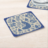Elegant Mahjong Toile Paper Coaster Set Kartonnen Onderzetters (Schuin)