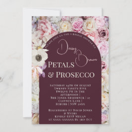 Elegant Mahogany Floral Arch Zomer Vrijgezellenfee Kaart