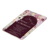 Elegant Mahogany Floral Arch Zomer Vrijgezellenfee Magneet (Linkerzijde)