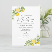 Elegant Main Squeeze Bridal Shower Uitnodiging (Staand voorkant)