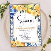 Elegant Main Squeeze Citrus Zomer Vrijgezellenfees Kaart