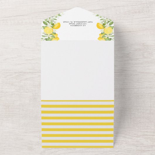 Elegant Main Squeeze Vrijgezellenfeest All In One Uitnodiging (Buitenkant)