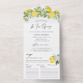 Elegant Main Squeeze Vrijgezellenfeest All In One Uitnodiging (Binnen)