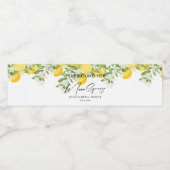 Elegant Main Squeeze Vrijgezellenfeest Waterfles Etiket (Enkel label)