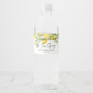 Elegant Main Squeeze Vrijgezellenfeest Waterfles Etiket