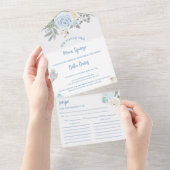 Elegant Main Squeeze Winter Vrijgezellenfeest All In One Uitnodiging (Afscheurbaar)