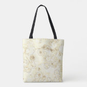 Elegant maisy crème en witte crème tote bag (Achterkant)