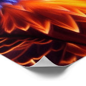 Elegant, Majestic Eagle Rainbow Digital Art Poster (Hoek)