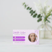 Elegant make-up artist Visitekaartje (Staand voorkant)