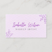 Elegant make-up artist Visitekaartje (Achterkant)