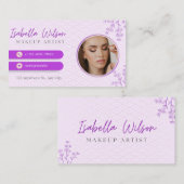 Elegant make-up artist Visitekaartje (Voorkant / Achterkant)