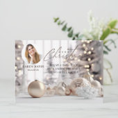 Elegant makelaar Marketing Christmas Briefkaart (Staand voorkant)