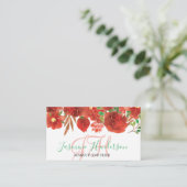 Elegant Makeup and Hair for Christmas Fashion Visitekaartje (Staand voorkant)