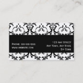 Elegant Makeup Artiest Visitekaartjes Damask (Achterkant)