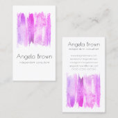 Elegant Makeup Artist Roze Visitekaartje (Voorkant / Achterkant)
