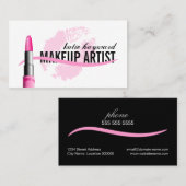Elegant Makeup Artist Visitekaartje (Voorkant / Achterkant)