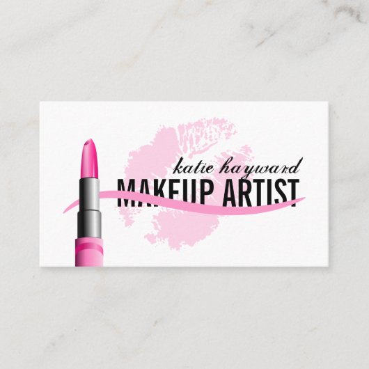 Elegant Makeup Artist Visitekaartje (Voorkant)