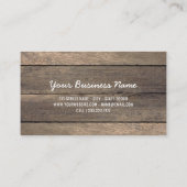 Elegant Makeup Artist Wedding Rustic Floral Visitekaartje (Achterkant)