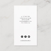 Elegant Makeup Full Photo Makeup Artist Visitekaartje (Achterkant)