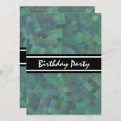 Elegant Malachite Green Geometric Pattern Kaart (Voorkant / Achterkant)