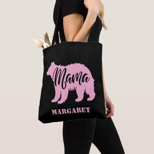 Elegant Mama beer gepersonaliseerd Tote Bag (Dichtbij)