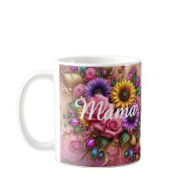 Elegant Mama Design - Bloemen en glitter fusie