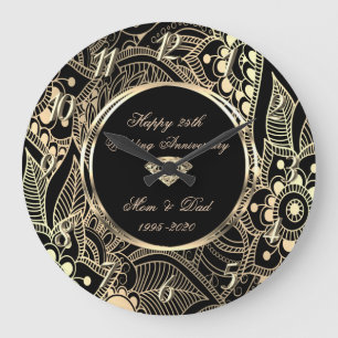 Elegant Mandala 25th Wedding Anniversary Grote Klok
