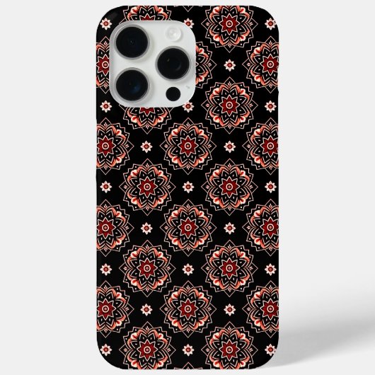 Elegant Mandala Boho Bloemenpatroon Case-Mate iPhone Case (Achterkant)
