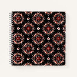 Elegant Mandala Boho Bloemenpatroon Notitieboek