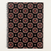 Elegant Mandala Boho Bloemenpatroon Planner (Voorkant)