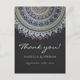 Elegant Mandala bruiloft dank u Briefkaarten