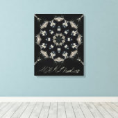 Elegant Mandala Canvas Afdruk (Insitu (Houten vloer))