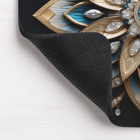 Elegant Mandala Design Mousepad Muismat (Hoek)