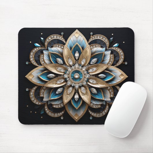 Elegant Mandala Design Mousepad Muismat (Met muis)