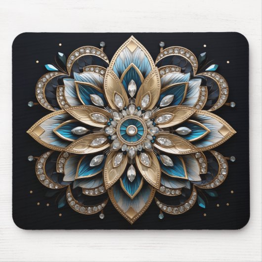 Elegant Mandala Design Mousepad Muismat (Voorkant)