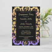 Elegant Mandala Engagement Party Kaart (Staand voorkant)