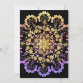 Elegant Mandala Engagement Party Kaart (Achterkant)