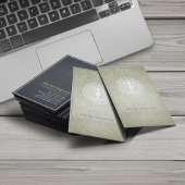 Elegant Mandala Floral Yoga Meditation Instructor Visitekaartje